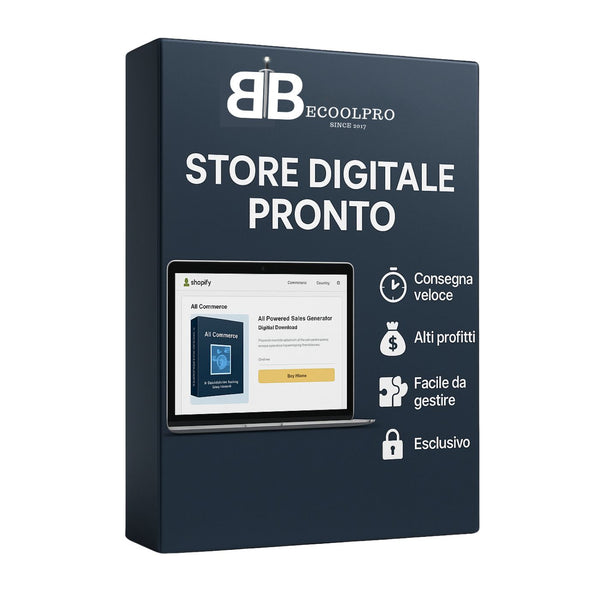 Negozio Online Facile e Pronto