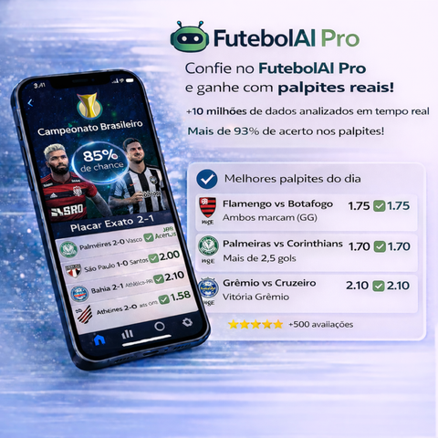 FutebolAI Pro – Análises Inteligentes com Inteligência Artificial