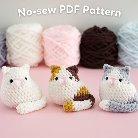 No-sew Cat Amigurumi Crochet Pattern