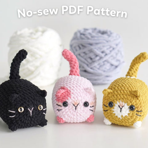 No-sew Cat Amigurumi Crochet Pattern