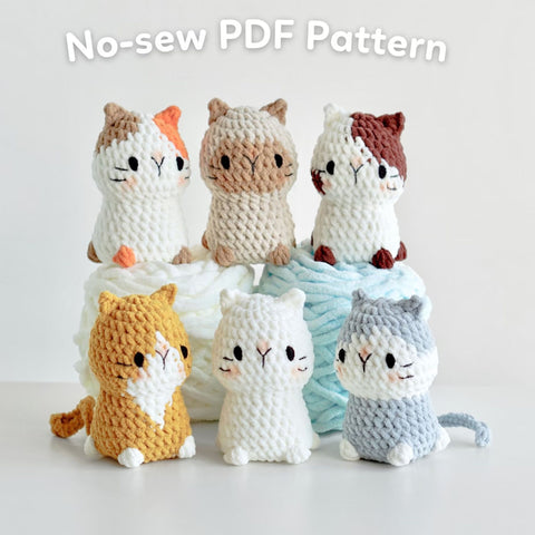 No-sew Cat Amigurumi Crochet Pattern