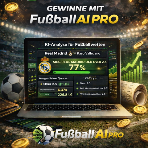 FußballAI Pro - KI-basierte Fußballanalysen – jeden Tag