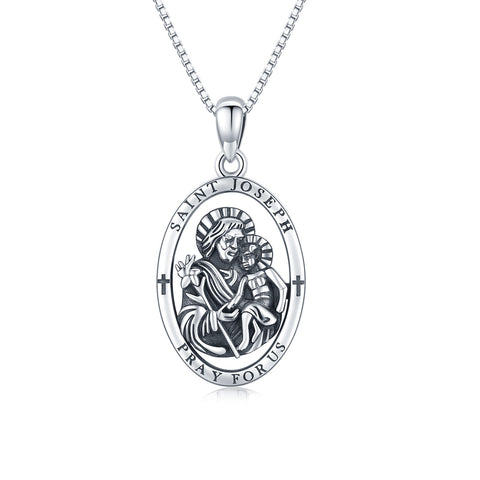 SAINT JOSEPH NECKLACE - 925 STERLING SILVER