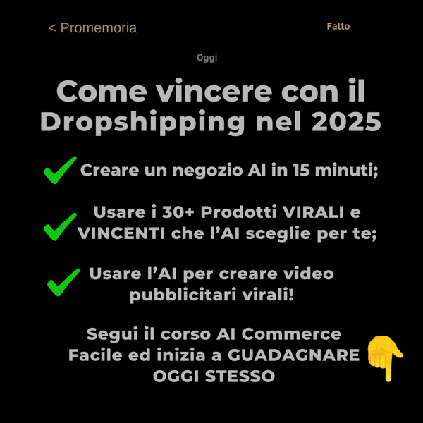 E-commerce Pronto per Vendere