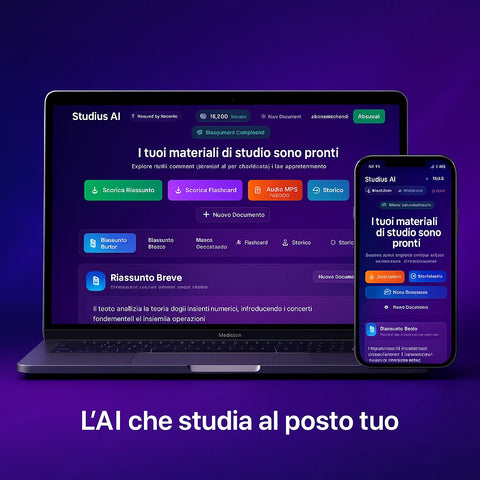 Studius AI - Studia meno, impara di più