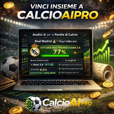 CalcioAI - Analisi calcistiche avanzate, ogni giorno